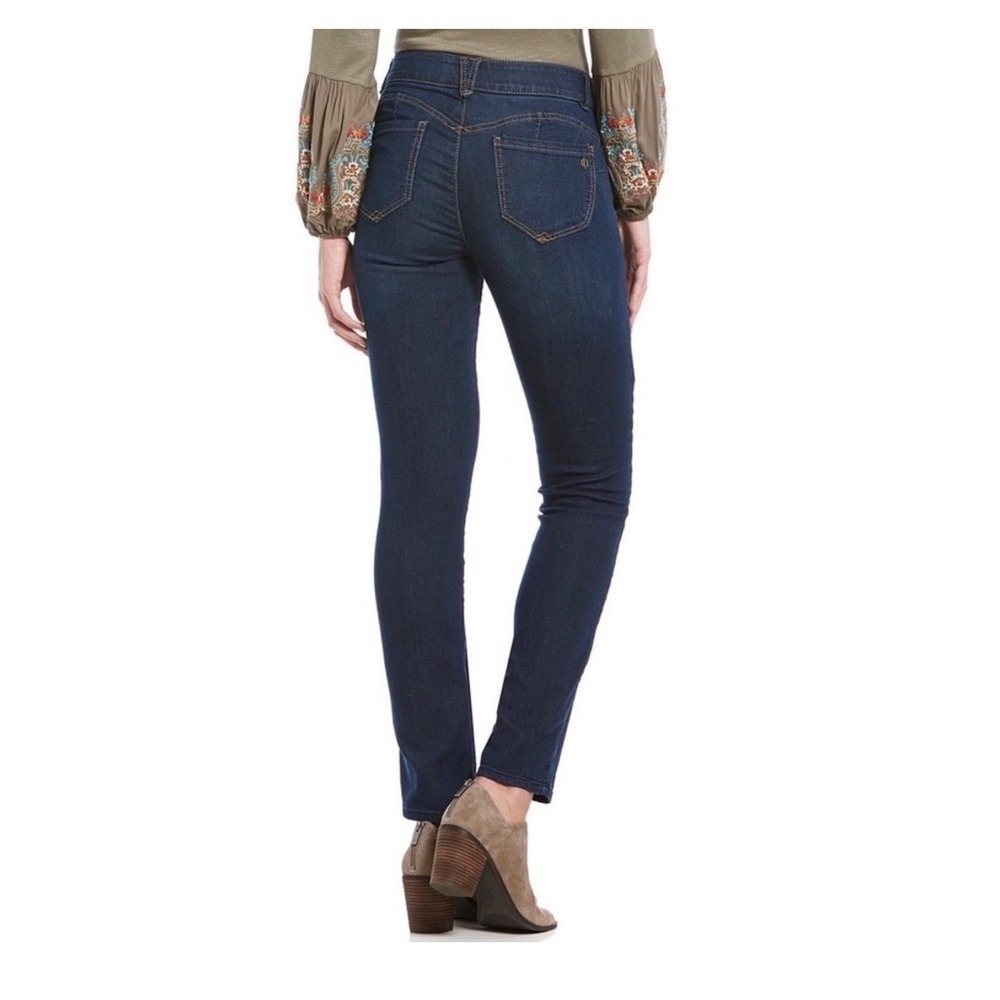 Democracy "Ab" Tech Straight Leg Jeans Dark Wash Denim Womens 16 - Picture 2 of 16